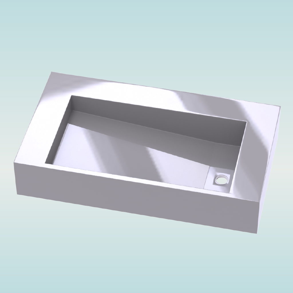 BACHA 3D SIDE | DESAGUE LATERAL PARA VANITORY DE Mármol y Cuarzo