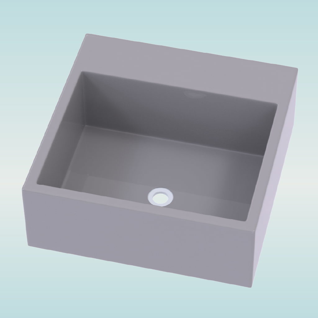 BACHA 3D CUADRADA DE APOYO PARA VANITORY