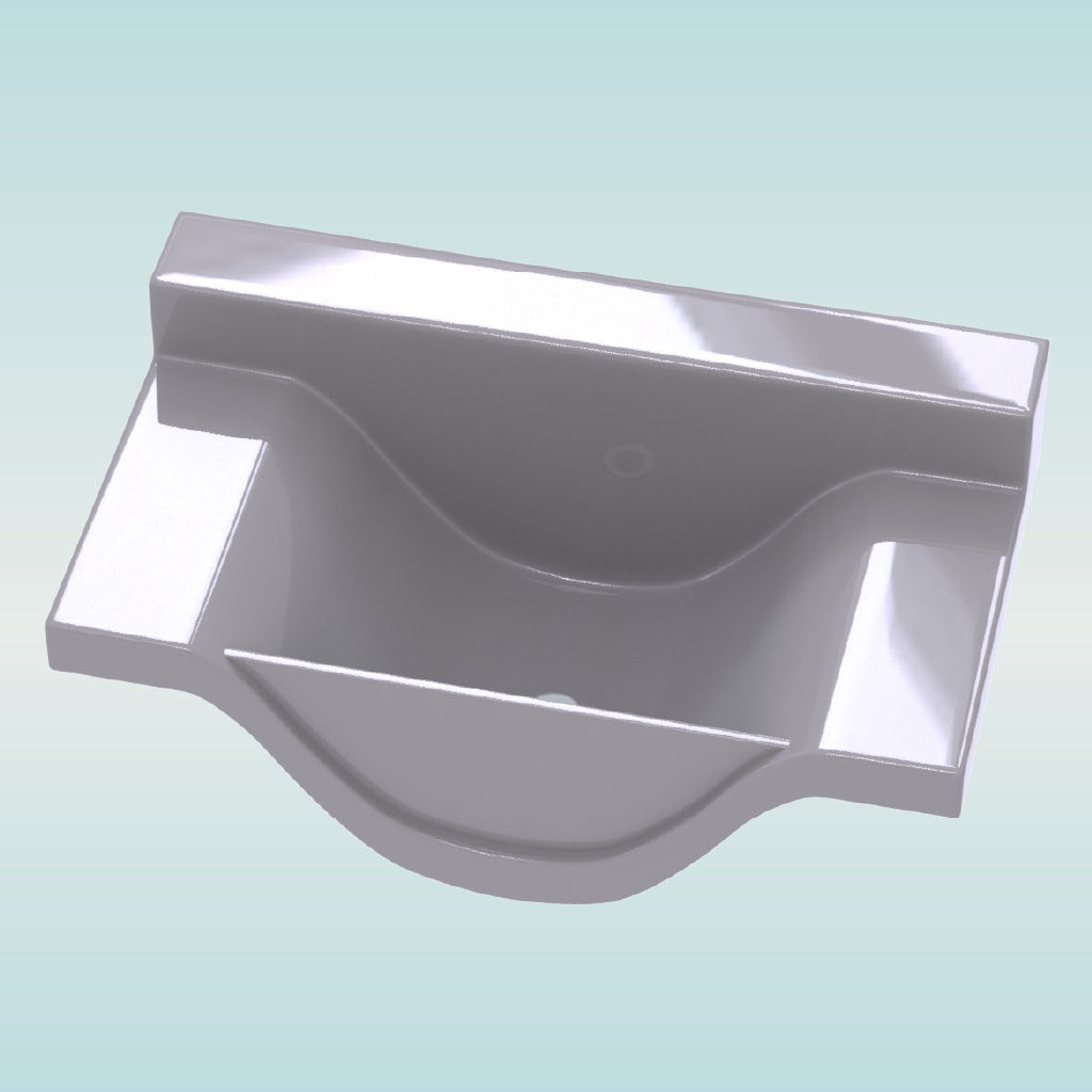 BACHA 3D VILNA | COMPACT WAVE PARA VANITORY