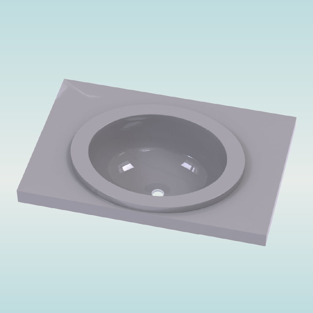 BACHA 3D CLASICA | CLASSIC FRONTAL PARA MUEBLE VANITORY DE DISEÑO