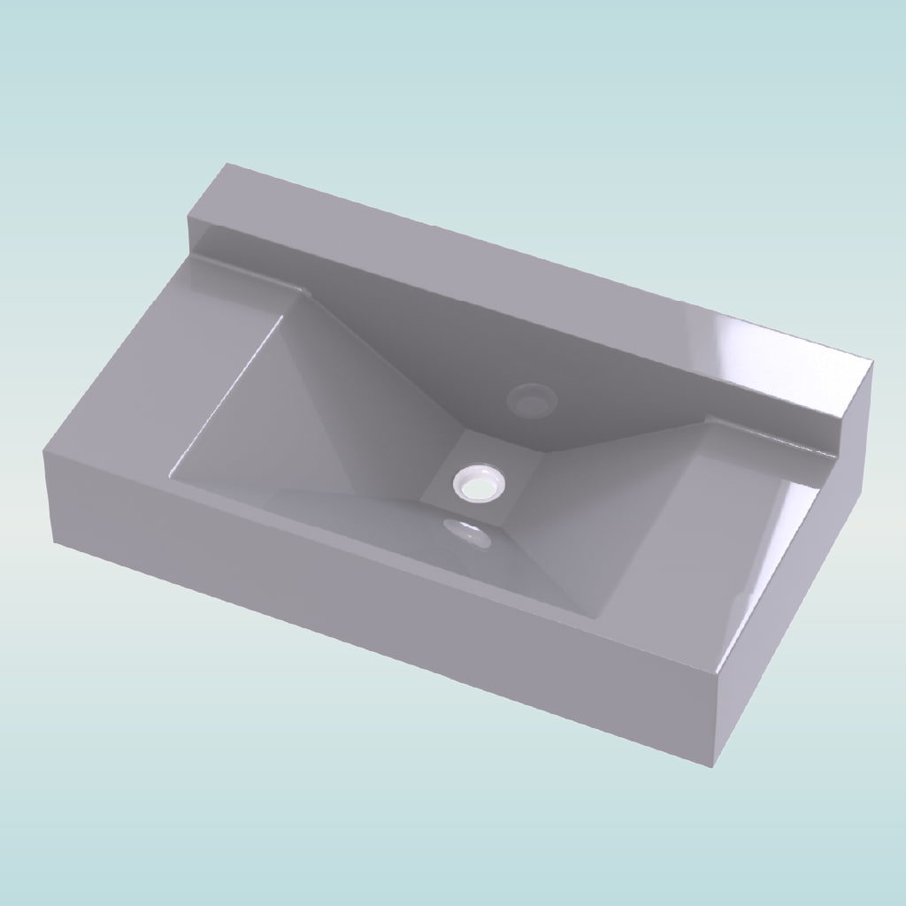 BACHAS 3D CLARISA| CLEAR FRONTAL PARA MUEBLES VANITORYS DE MÁRMOL Y CUARZO MARKINA