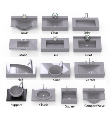 Todos los modelos de Bachas para Vanitorys de diseño